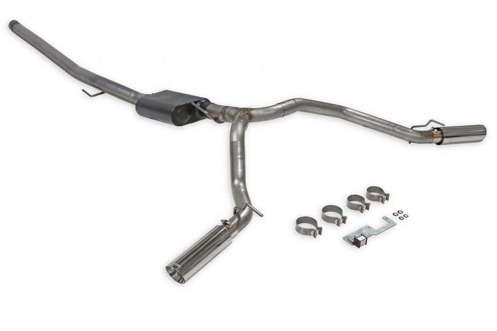 American Thunder Cat-Back Exhaust System Fits 2020-2025 Jeep Gladiator Trucks With 3.6L Engine, 409 Stainless Steel, Dual Exit With Polished Tips Aggressive Sound Flowmaster
