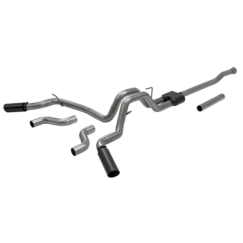 Outlaw Cat-Back Exhaust System Fits 2021-2025 Ford F-150 2.7L, 3.5L, 5.0L, 3.0 Inch Outlaw Dual Exit Stainless Steel Cat-Back Exhaust System Flowmaster