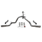 Outlaw Cat-Back Exhaust System Fits 2020-2026 Silverado/Sierra 2500Hd/3500Hd 6.6L Gas V8, Outlaw Series, 3.50 Inch To Dual 3.00 Inch Cat-Back, Dual Rear Exit, Stainless Steel Exhaust System Flowmaster