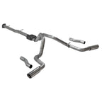 Outlaw Cat-Back Exhaust System Fits 2020-2026 Silverado/Sierra 2500Hd/3500Hd 6.6L Gas V8, Outlaw Series, 3.50 Inch To Dual 3.00 Inch Cat-Back, Dual Rear Exit, Stainless Steel Exhaust System Flowmaster