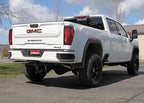 Outlaw Cat-Back Exhaust System Fits 2020-2026 Silverado/Sierra 2500Hd/3500Hd 6.6L Gas V8, Outlaw Series, 3.50 Inch To Dual 3.00 Inch Cat-Back, Dual Rear Exit, Stainless Steel Exhaust System Flowmaster