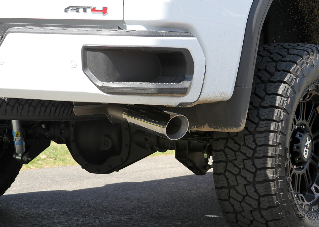 Outlaw Cat-Back Exhaust System Fits 2020-2026 Silverado/Sierra 2500Hd/3500Hd 6.6L Gas V8, Outlaw Series, 3.50 Inch To Dual 3.00 Inch Cat-Back, Dual Rear Exit, Stainless Steel Exhaust System Flowmaster