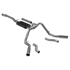 American Thunder Cat-Back Exhaust System Fits 2019-2026 Chevrolet/Gmc Silverado/Sierra 2.7-Liter, Cat-Back, Dual Out Rear/Side Exit, Stainless Steel Exhaust System Flowmaster