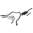 American Thunder Cat-Back Exhaust System Fits 2019-2026 Chevrolet/Gmc Silverado/Sierra 2.7-Liter, Cat-Back, Dual Out Rear/Side Exit, Stainless Steel Exhaust System Flowmaster