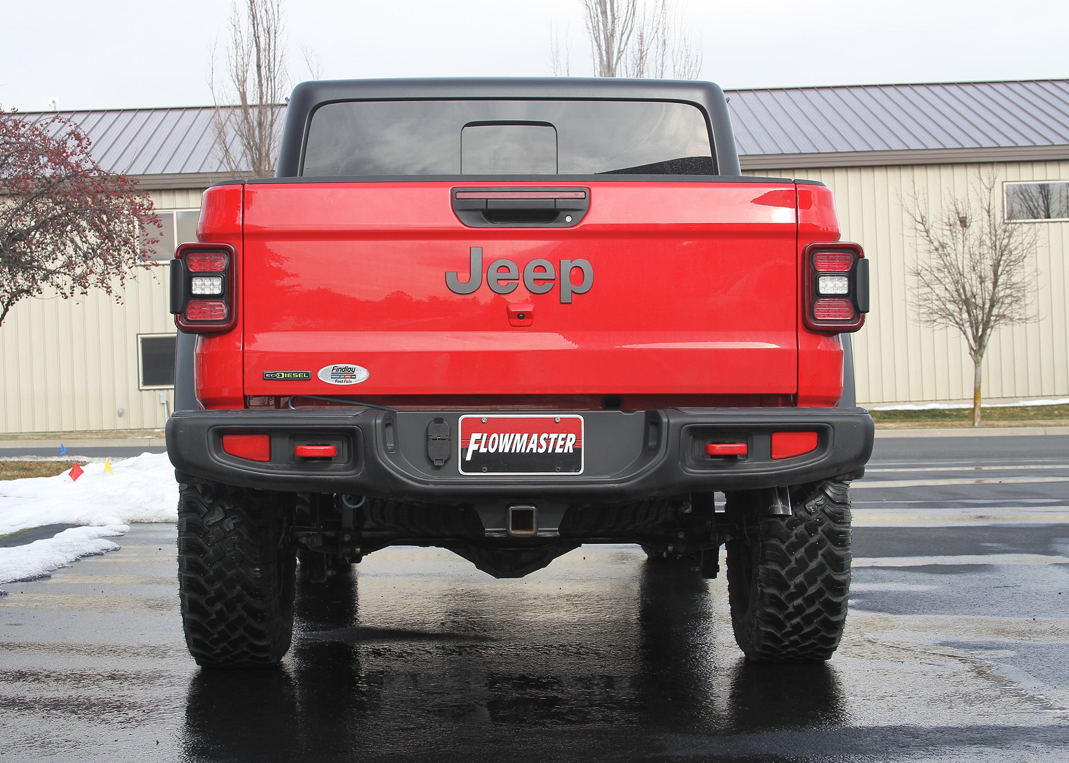 American Thunder Cat-Back Exhaust System Fits 2021-2023 Jeep Gladiator 3.0-Liter Diesel, Filter-Back, Single Rear Exit, American Thunder Stainless Steel Exhaust System Flowmaster