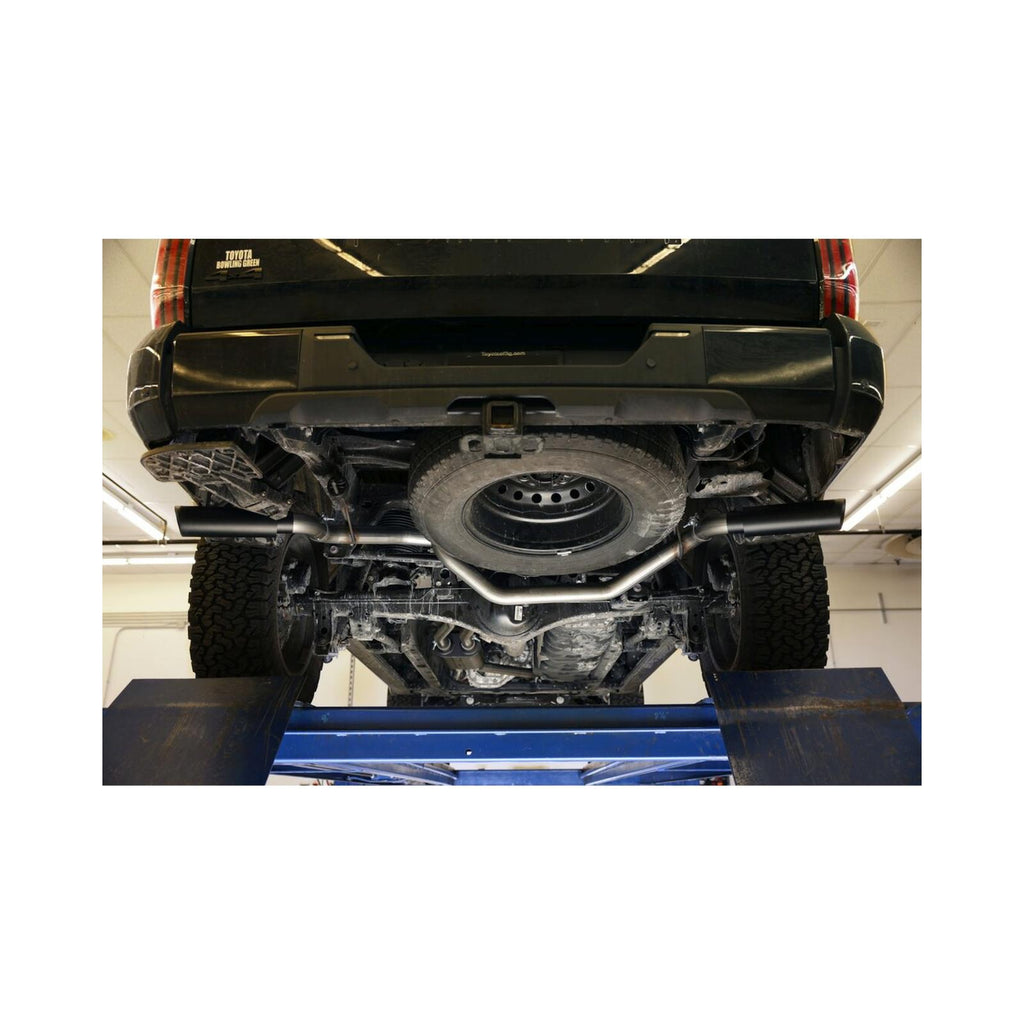 Outlaw Cat-Back Exhaust System Fits 2022-2025 Toyota Tundra, 3.4L, Includes Hybrid Models, Cat-Back, Dual Out Rear Or Side Exit, Stainless Steel Exhaust System Flowmaster