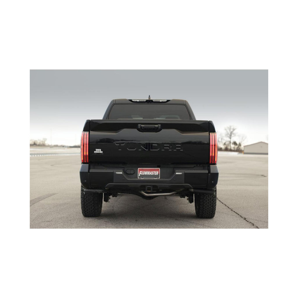 Outlaw Cat-Back Exhaust System Fits 2022-2025 Toyota Tundra, 3.4L, Includes Hybrid Models, Cat-Back, Dual Out Rear Or Side Exit, Stainless Steel Exhaust System Flowmaster