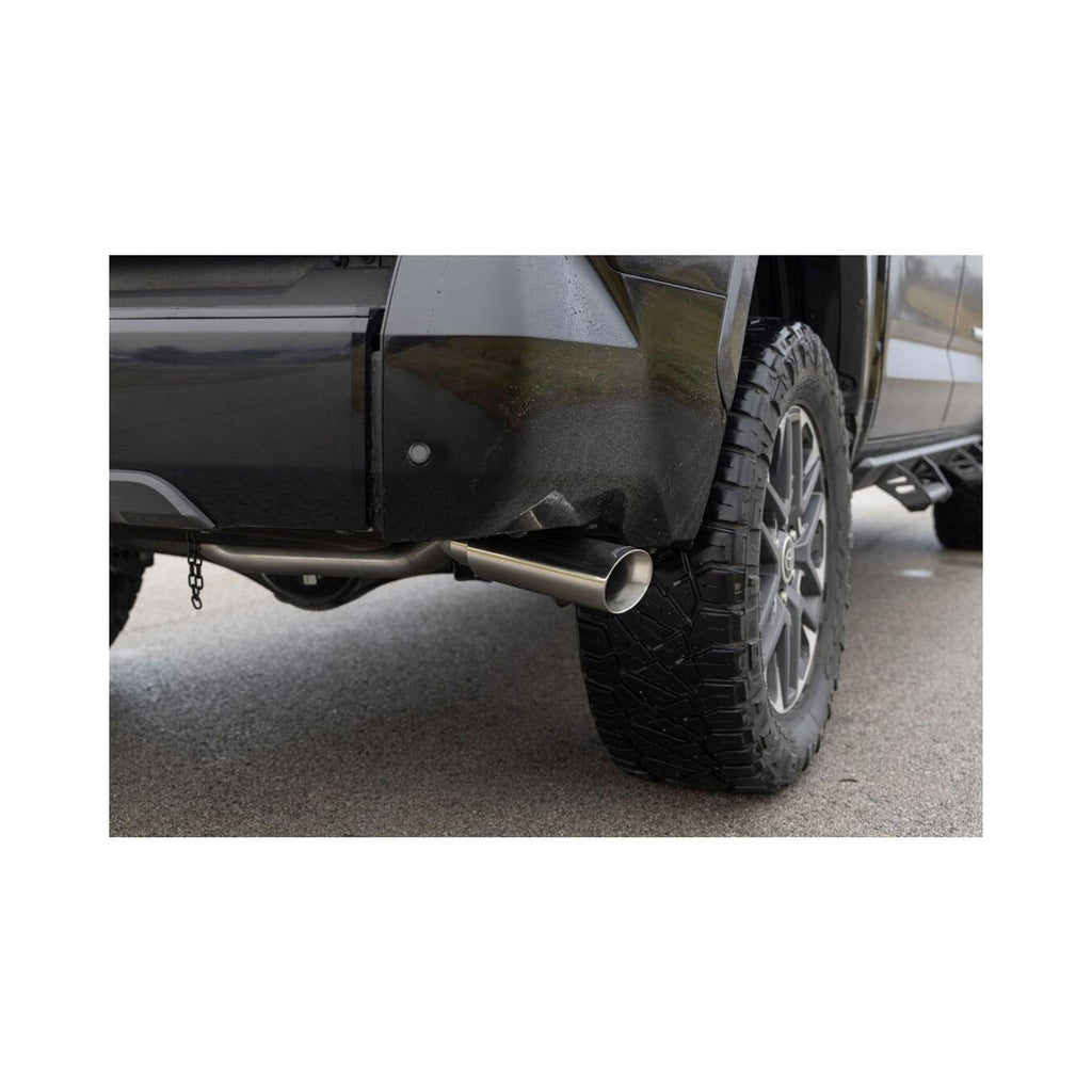 American Thunder Cat-Back Exhaust System Fits 2022-2025 Toyota Tundra 3.4-Liter, Cat-Back, Dual Out Rear/Side Exit, American Thunder Stainless Steel Exhaust System Flowmaster