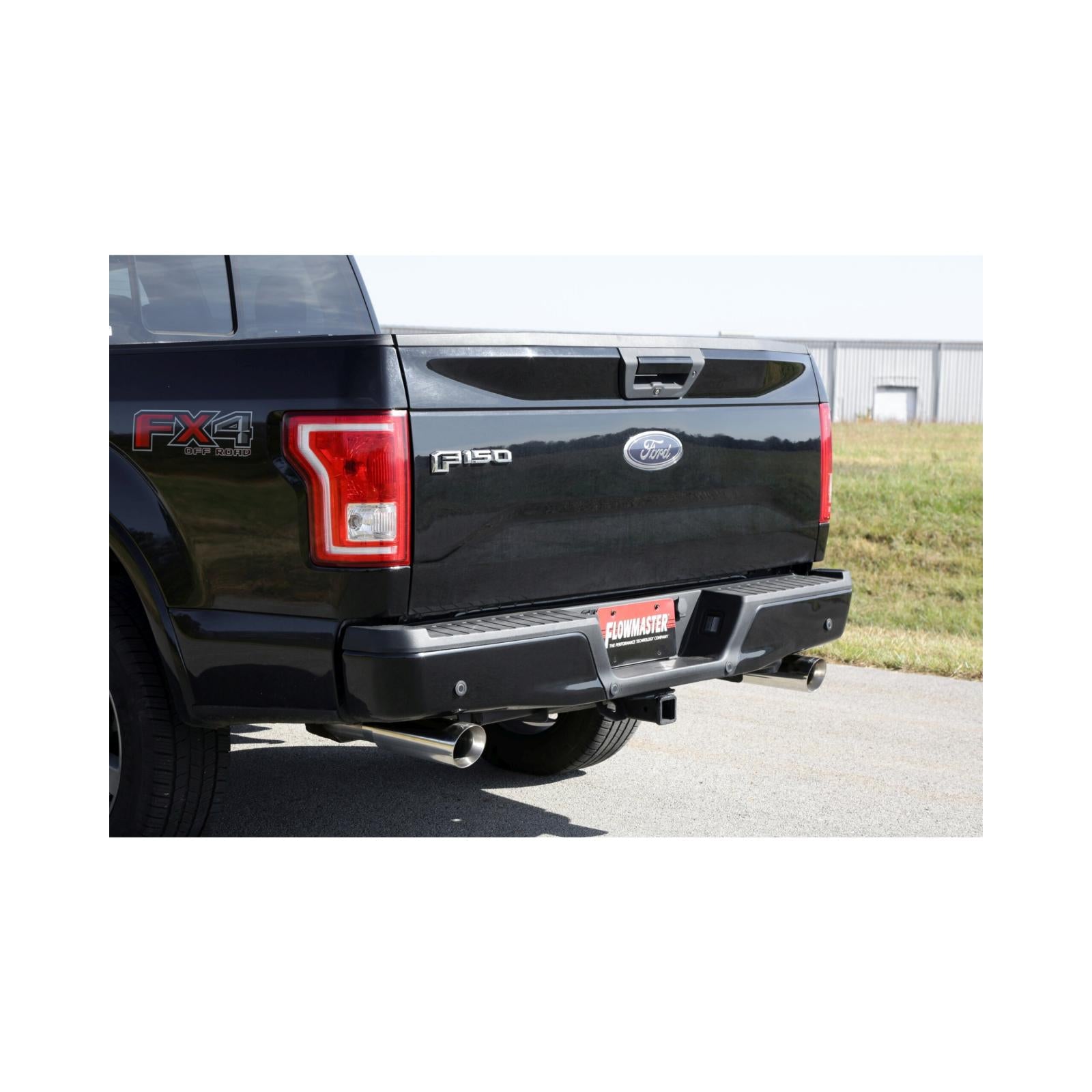 Force Ii Cat-Back Exhaust System Fits 2015-2020 Ford F-150 2.7L, 3.3L, 3.5L, 5.0-Liter, Force Ii Cat-Back, Dual Out Rear Exit, 4.00-Inch Polished Tips, Stainless Steel Exhaust System Flowmaster