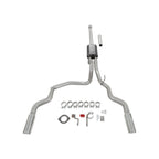 Force Ii Cat-Back Exhaust System Fits 2021-2025 Ford F-150 2.7, 3.5, 5.0-Liter, Force Ii Cat-Back, Dual Out Rear Exit, 4.00-Inch Polished Tips, Stainless Steel Exhaust System Flowmaster
