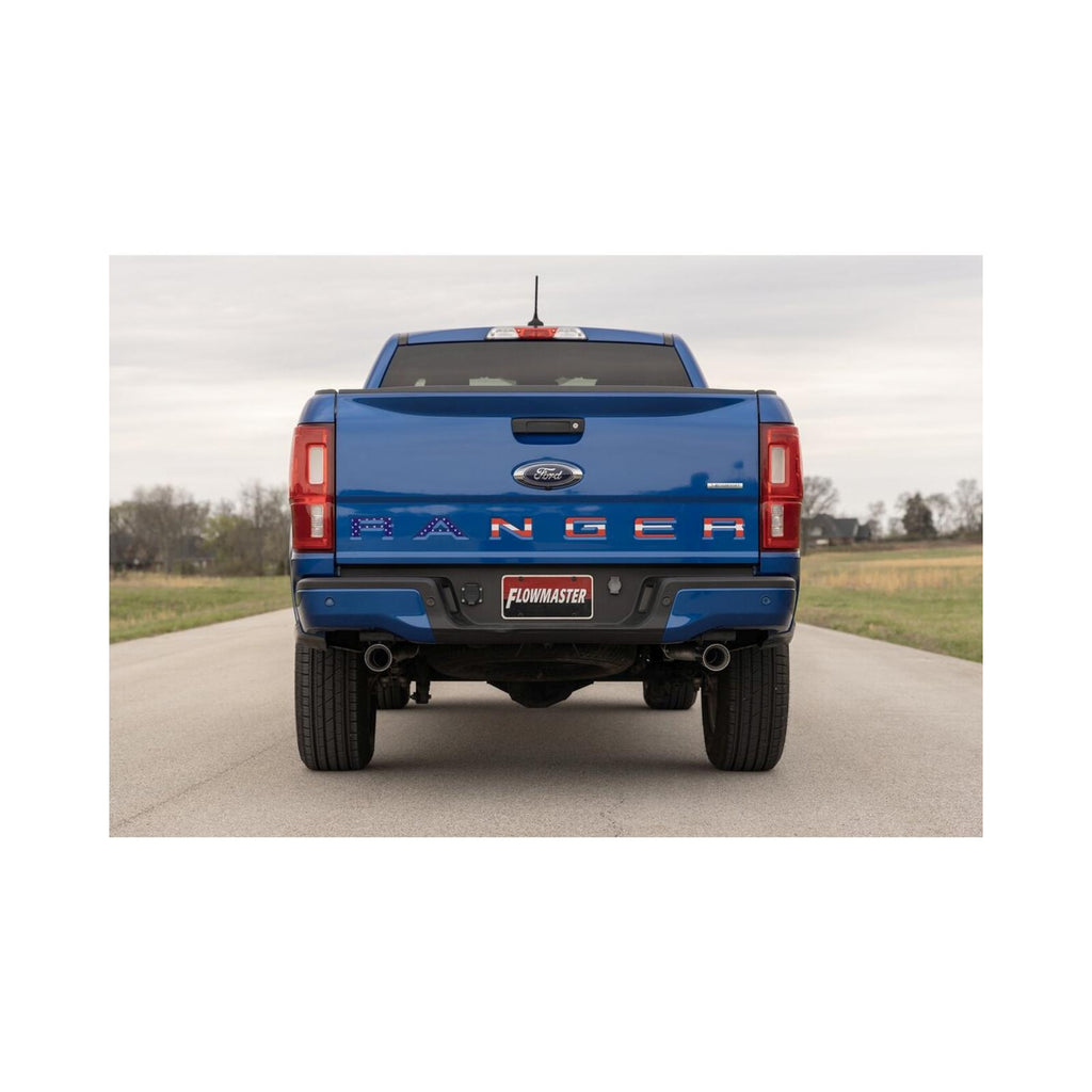 American Thunder Cat-Back Exhaust System Fits 2019-2023 Ford Ranger 2.3-Liter, American Thunder, Cat-Back Dual Exit 2.5-Inch Stainless Steel Exhaust System Flowmaster