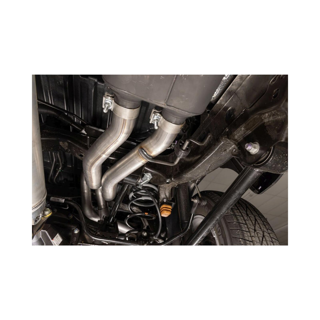 American Thunder Cat-Back Exhaust System Fits 2024-2025 Toyota Tacoma 2.4-Liter, All Wheelbases, American Thunder Dual Out Rear Or Side Exit, Cat-Back Exhaust System, Stainless Steel – Aggressive To Moderate Sound Flowmaster