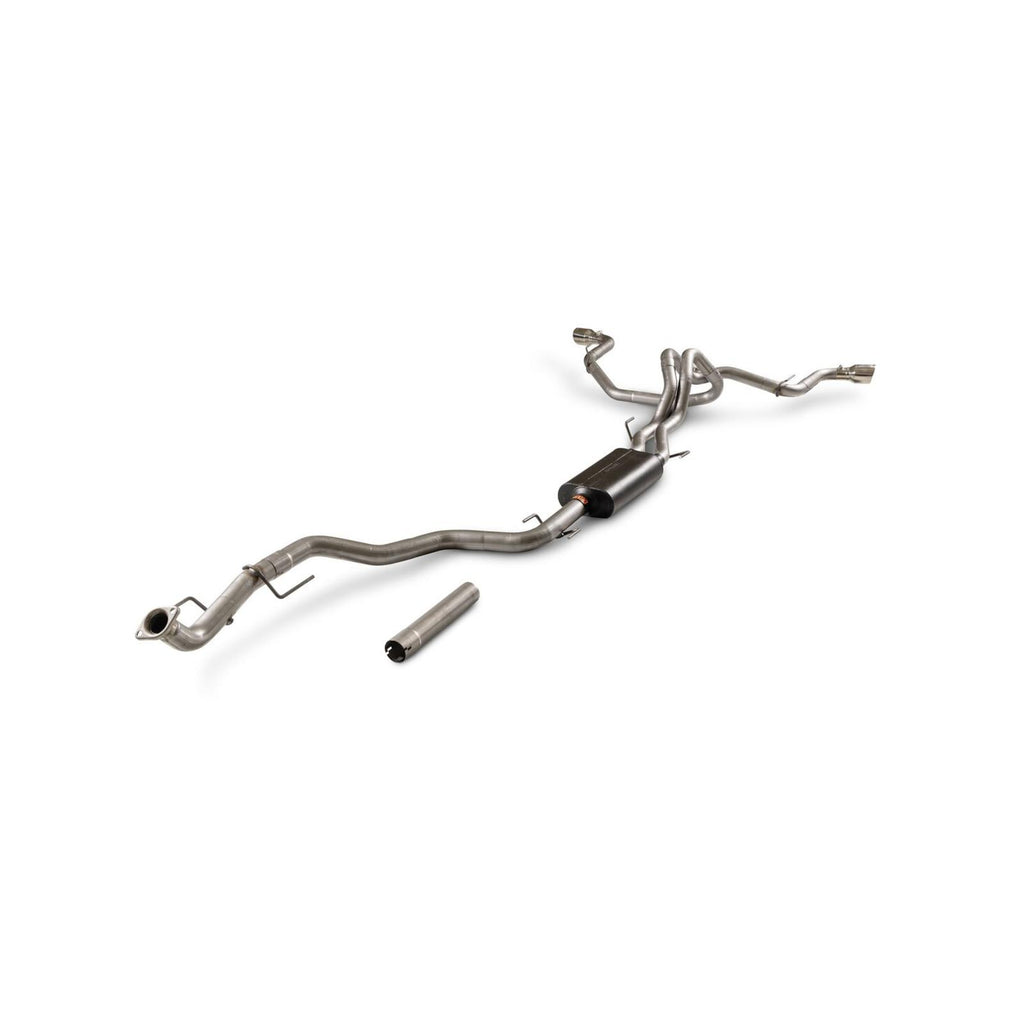 American Thunder Cat-Back Exhaust System Fits 2024-2025 Toyota Tacoma 2.4-Liter, All Wheelbases, American Thunder Dual Out Rear Or Side Exit, Cat-Back Exhaust System, Stainless Steel – Aggressive To Moderate Sound Flowmaster