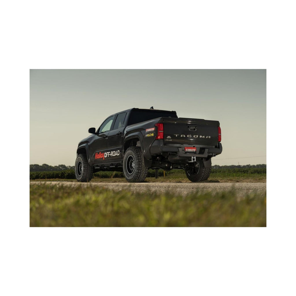 Outlaw Extreme Cat-Back Exhaust System Fits 2024-2025 Toyota Tacoma 2.4-Liter, All Wheelbases, Outlaw Extreme Cat-Back Exhaust System, Stainless Steel – Aggressive Sound Flowmaster