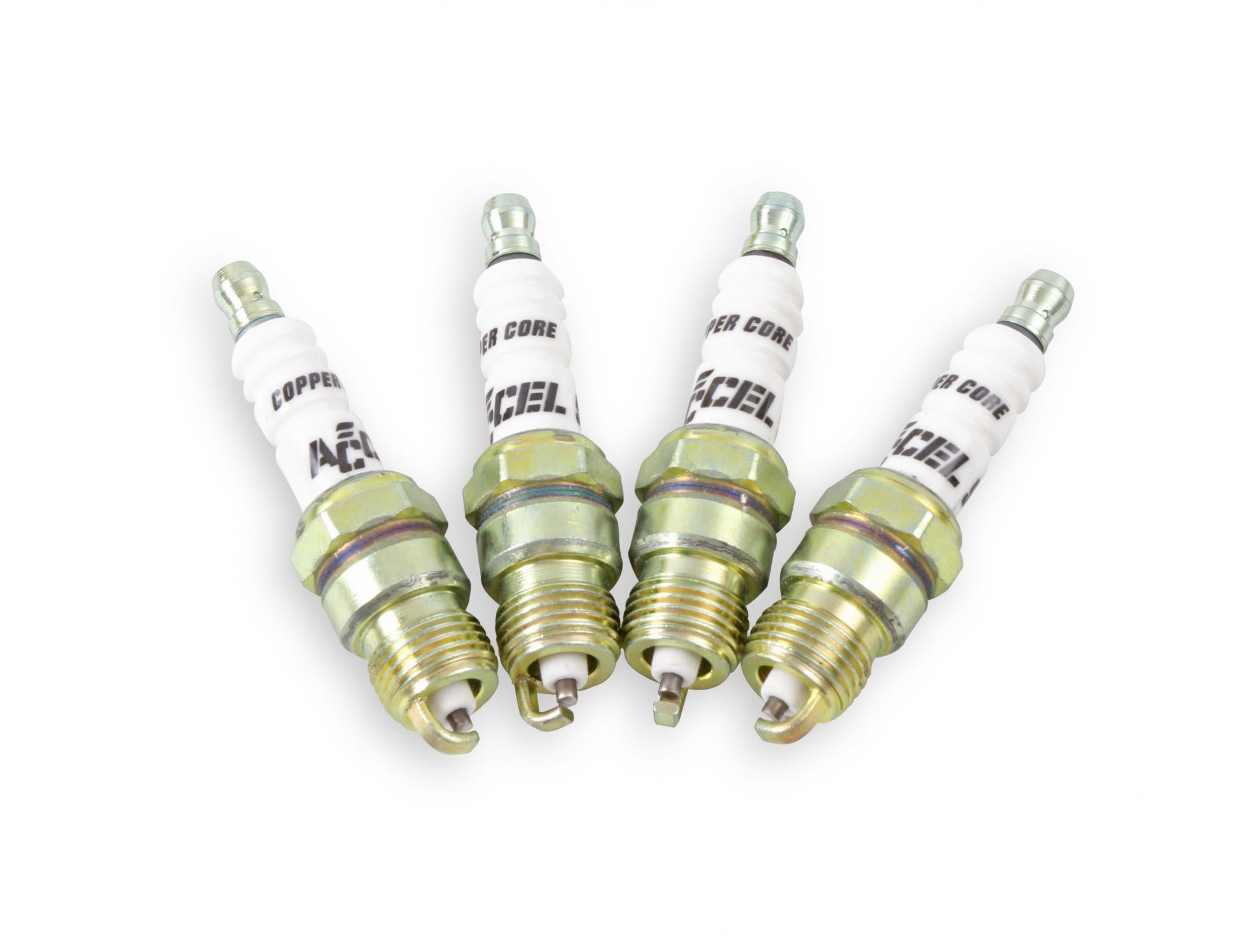 HP Copper Spark Plug Shorty 14MM Thread .460 In Reach Tapered Seat 2 Pack Of 0576S-4 (8 Spark Plugs) ACCEL