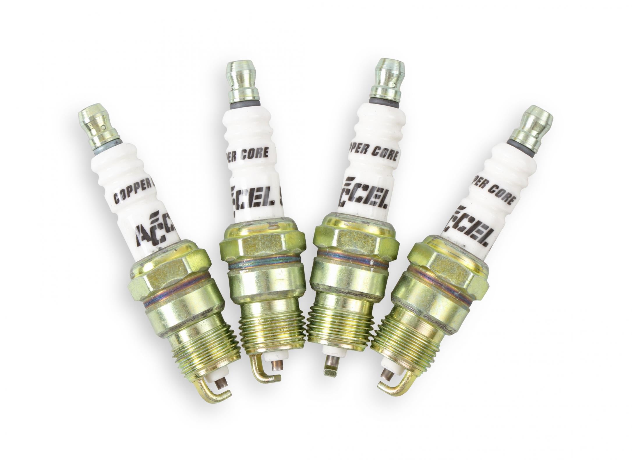 HP Copper Spark Plug Shorty 14MM Thread .460 In Reach Tapered Seat 2 Pack Of 0576S-4 (8 Spark Plugs) ACCEL