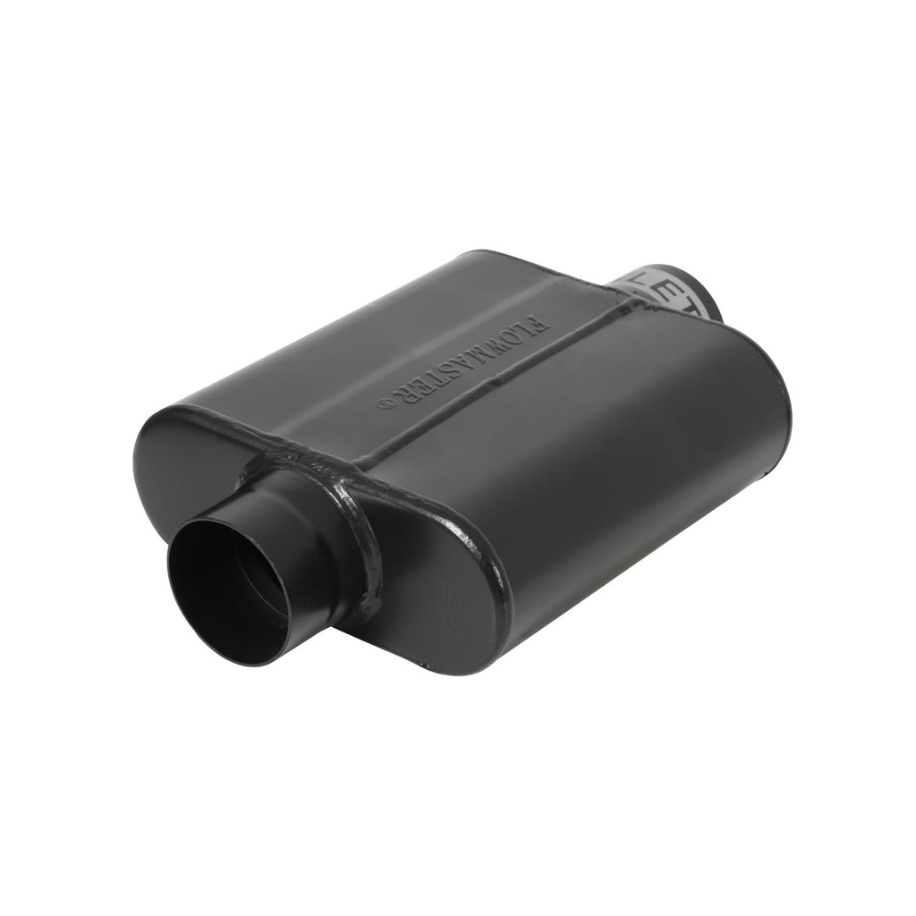 40 Series Delta Force Race Muffler 40 Series Race Muffler 409SS 2.50 Center In 2.50 Center Out -Aggressive Sound Flowmaster