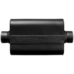 50 Series Delta Force Race Muffler 50 Series Race Muffler 409SS 2.50 Center In 2.50 Center Out, Low Profile -Aggressive Sound Flowmaster
