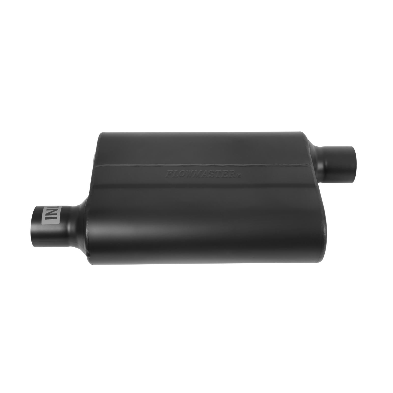 Super 44 Series Chambered Muffler Super 44 Series Stainless Steel 2.25 Offset In 2.25 Offset Out Aggressive Sound Flowmaster
