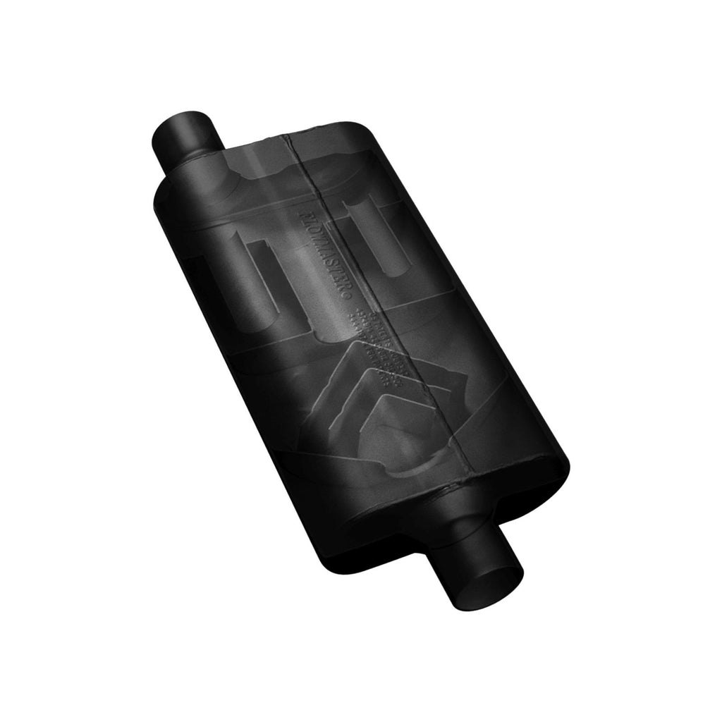 50 Series Delta Flow Chambered Muffler 50 Delta Flow Stainless Steel 2.25 Center In 2.25 Offset Out Moderate Sound Flowmaster