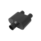Super 10 Series Chambered Muffler Super 10 Series Stainless Steel 2.50 Center In 2.25 Dual Out Aggressive Sound Flowmaster