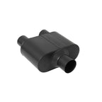 Super 10 Series Chambered Muffler Super 10 Series Stainless Steel 2.50 Center In 2.25 Dual Out Aggressive Sound Flowmaster