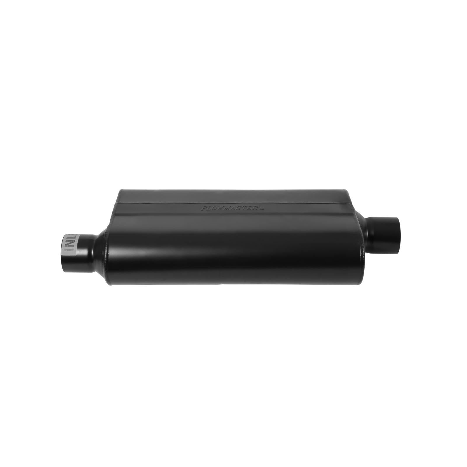 50 Series Delta Flow Chambered Muffler 50 Delta Flow Stainless Steel 2.50 Offset In 2.50 Center Out Moderate Sound Flowmaster