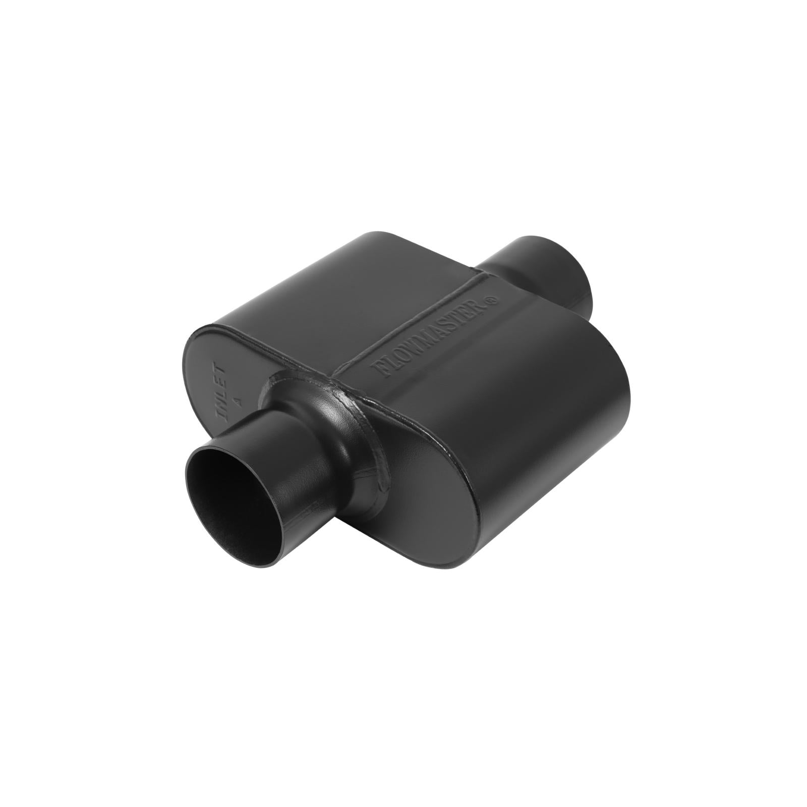 Super 10 Series Chambered Muffler Super 10 Series Stainless Steel- 3.00 Center In 3.00 Center Out Aggressive Sound Flowmaster