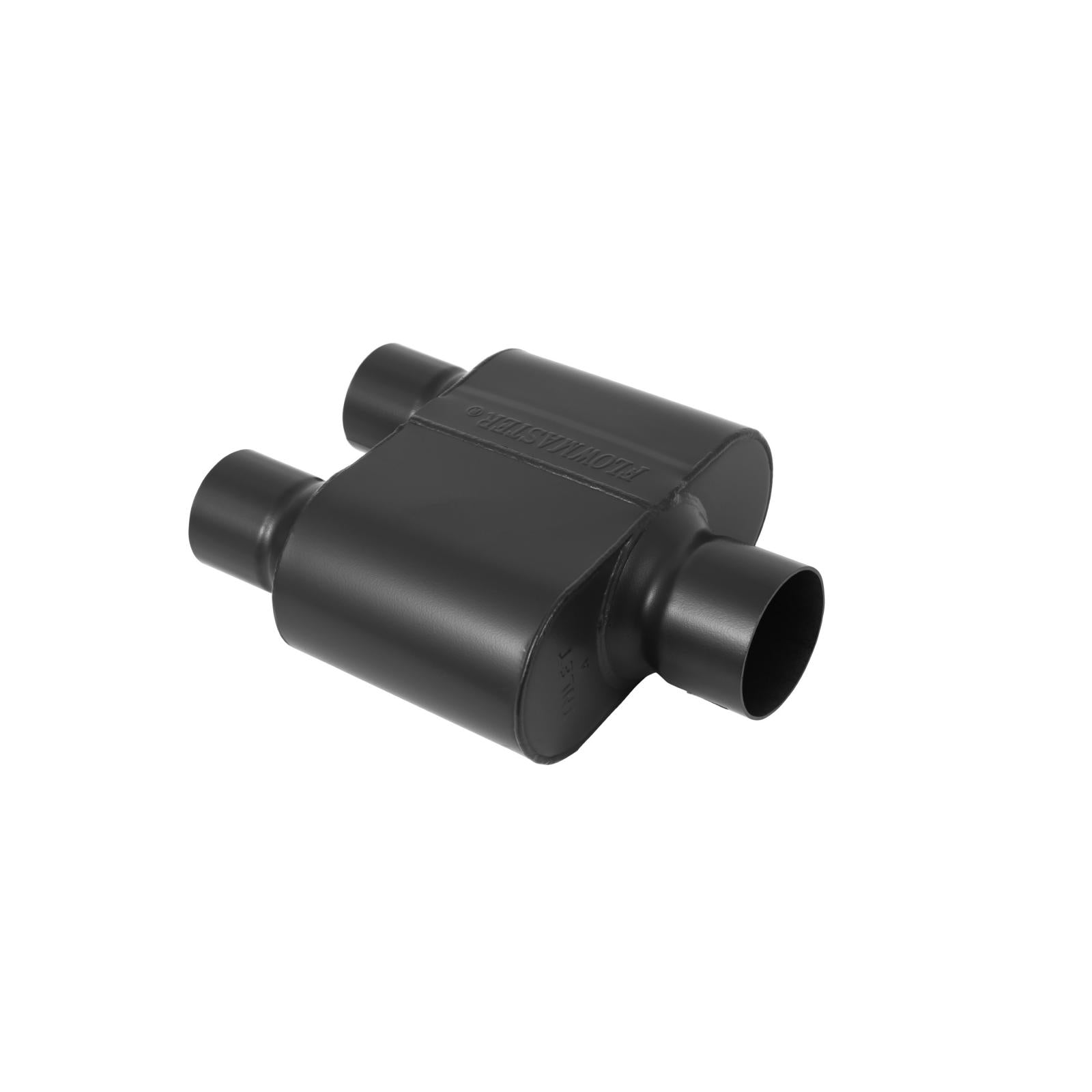 Super 10 Series Chambered Muffler Super 10 Series Stainless Steel 3.00 Center In 2.50 Dual Out Aggressive Sound Flowmaster