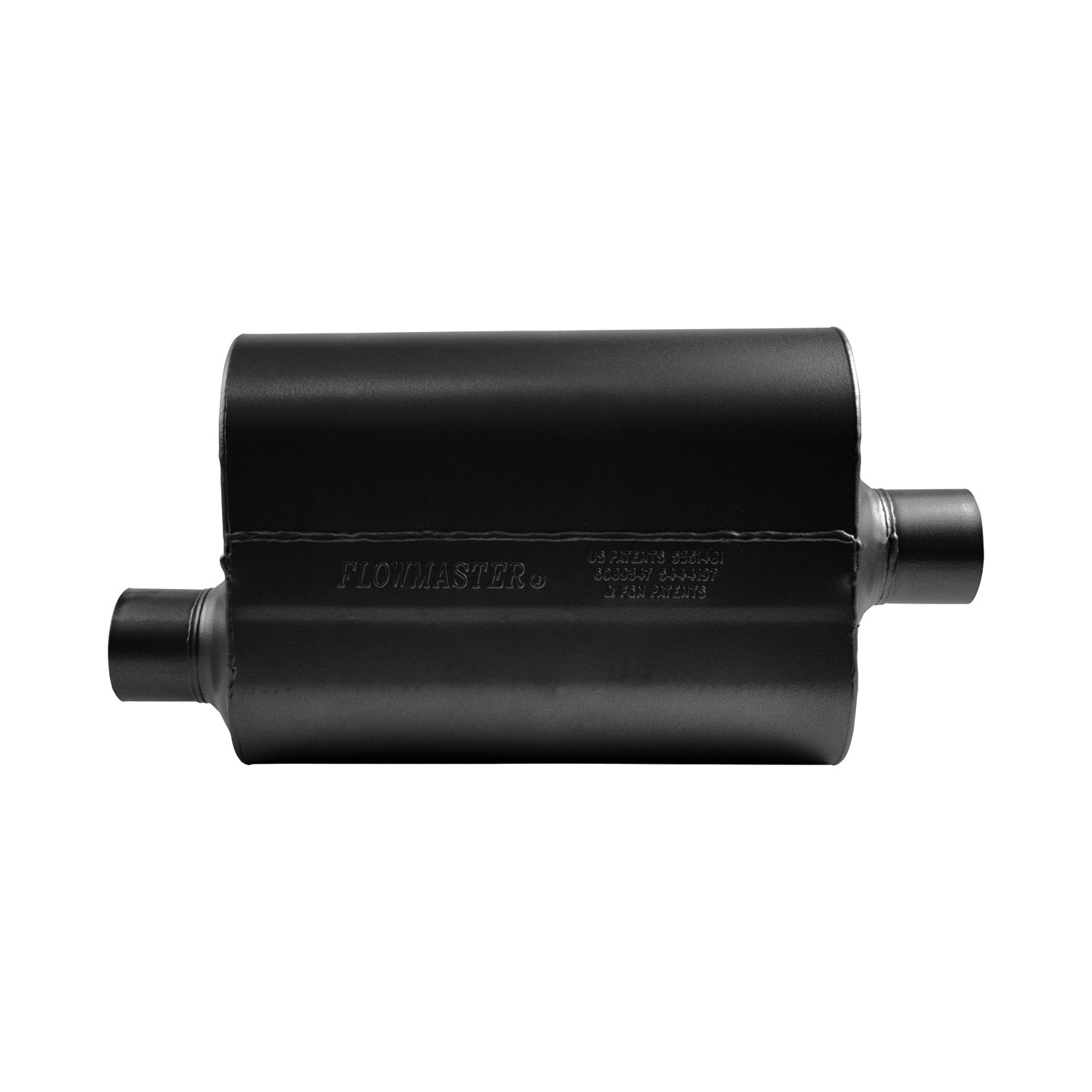 Super 40 Series Chambered Muffler Super 40® Stainless Steel 2.50 Offset In 2.50 Center Out Aggressive Sound Flowmaster