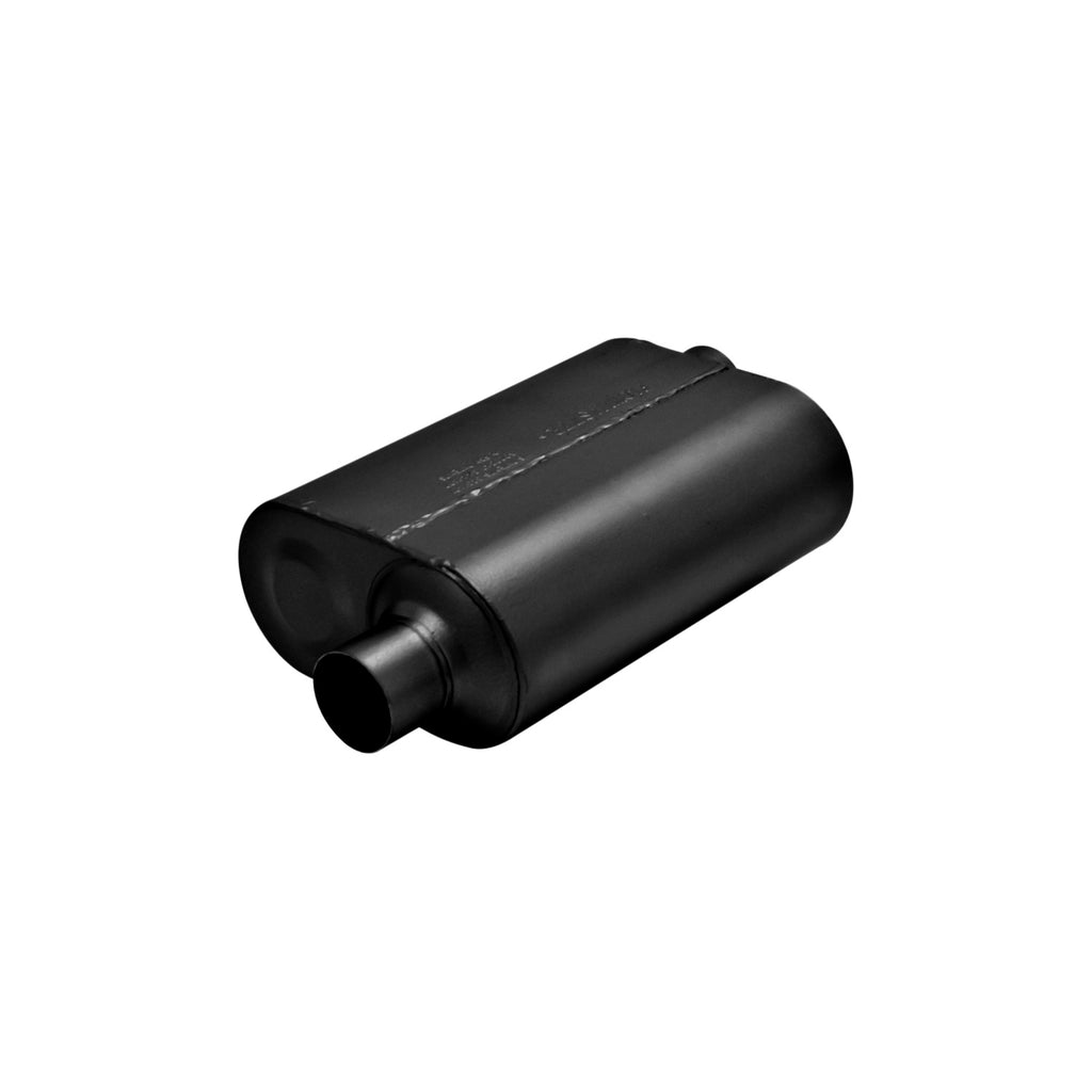 Super 40 Series Chambered Muffler Super 40 Stainless Steel 2.50 Offset In 2.50 Offset Out Aggressive Sound Flowmaster