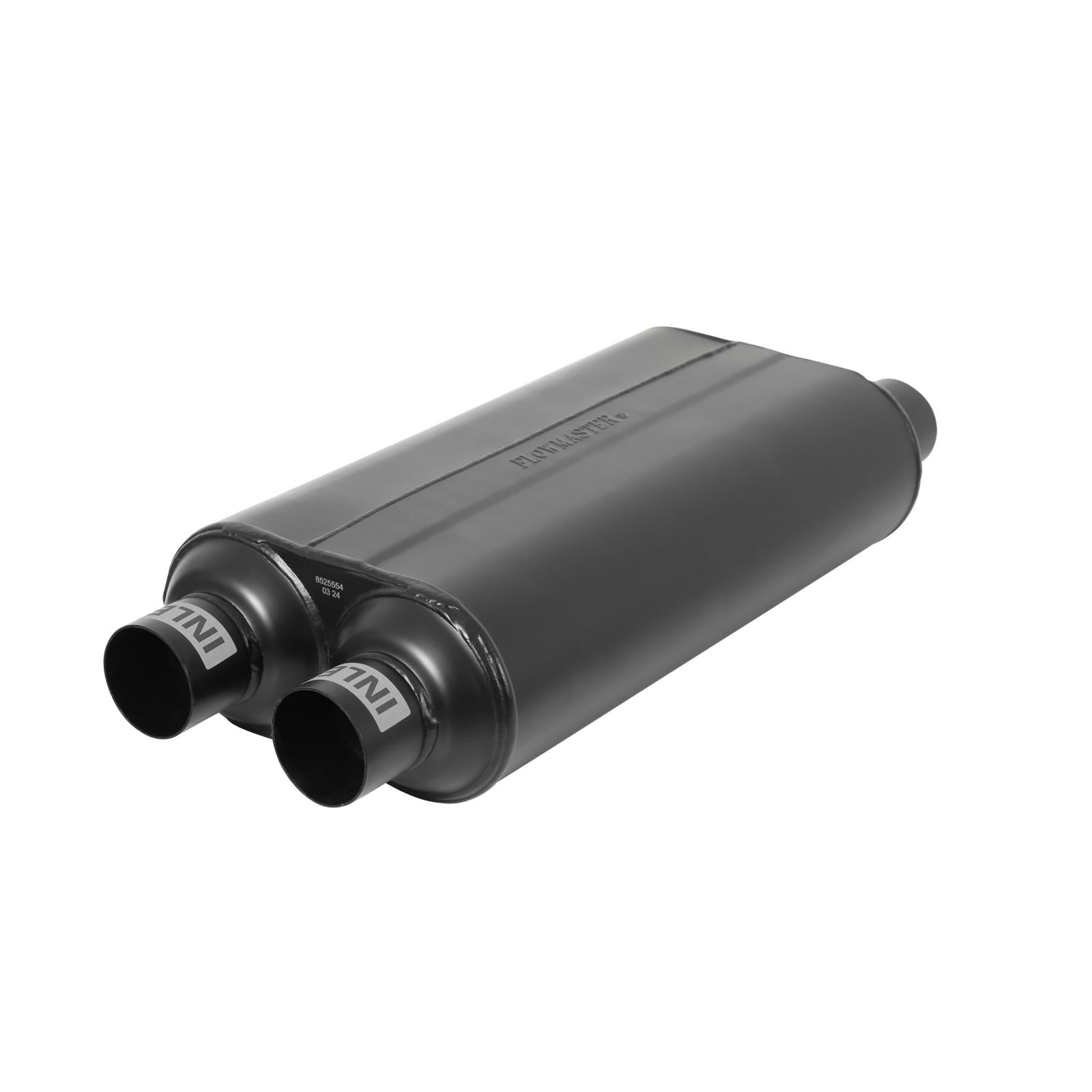 50 Series Hd Chambered Muffler 50 H.D. Stainless Steel 2.50 Dual In 2.50 Dual Out Moderate Sound Flowmaster