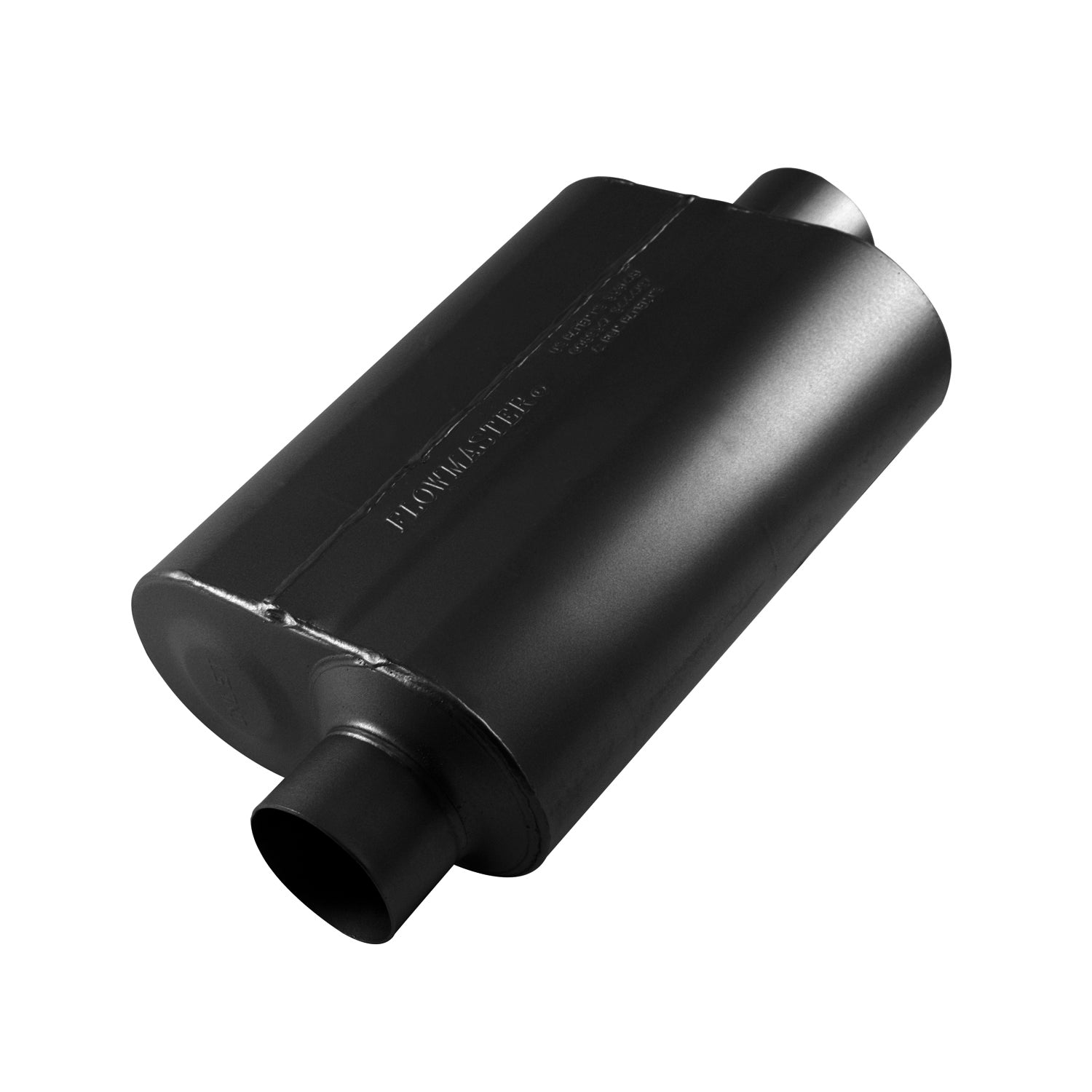 Super 40 Series Chambered Muffler Super 40 Stainless Steel 3.00 Offset In 3.00 Center Out Aggressive Sound Flowmaster