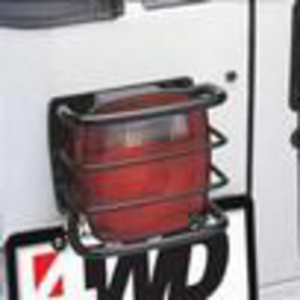 Euro Tail Light Guards 76-06 CJ & Wrangler YJ/TJ/LJ Black Smittybilt