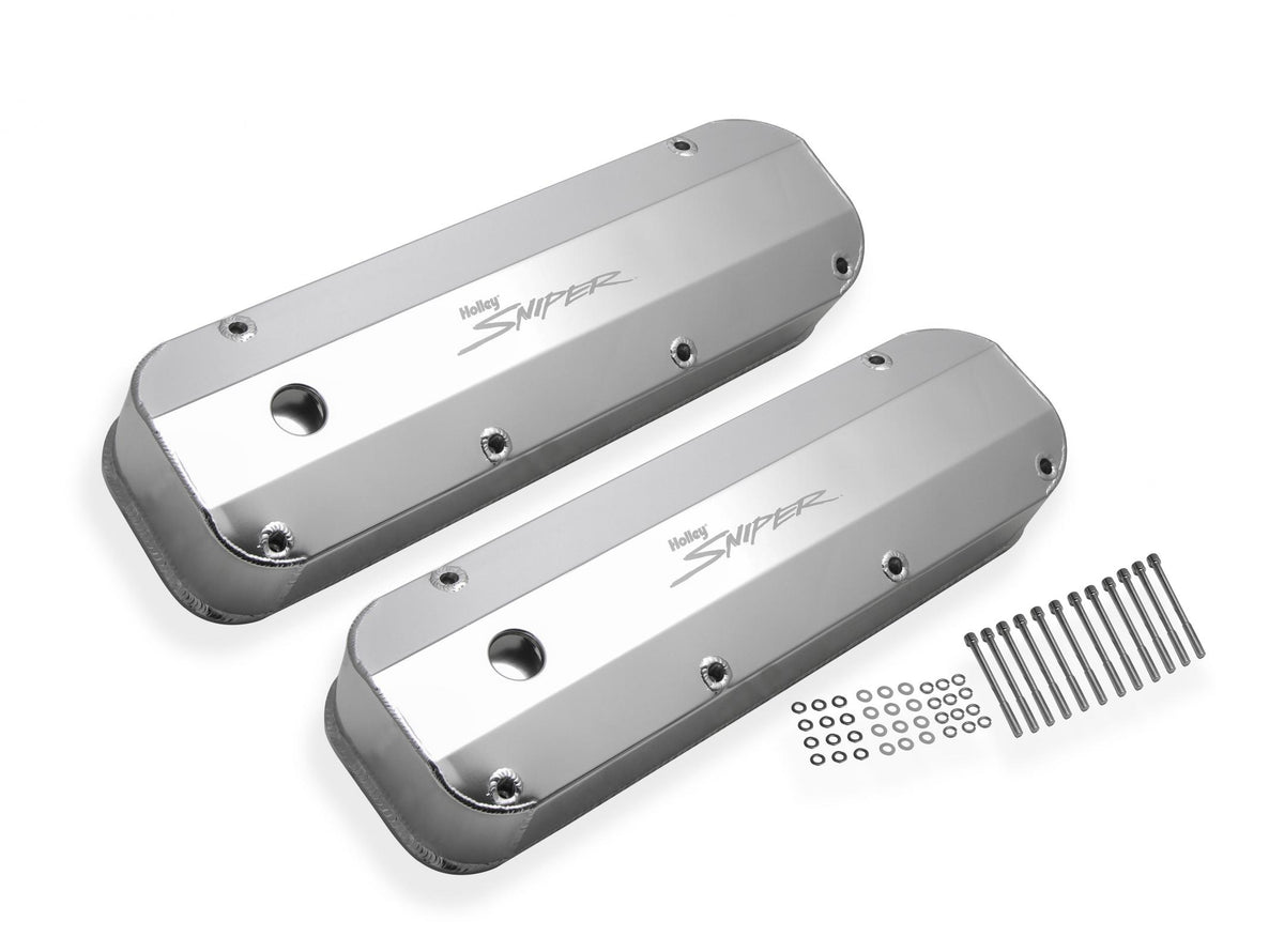 Valve Cover Fabricated Aluminum Ford Big Block Natural Anodized 1968-97 Ford Big Block 429-460 Cubic Inch Sniper EFI