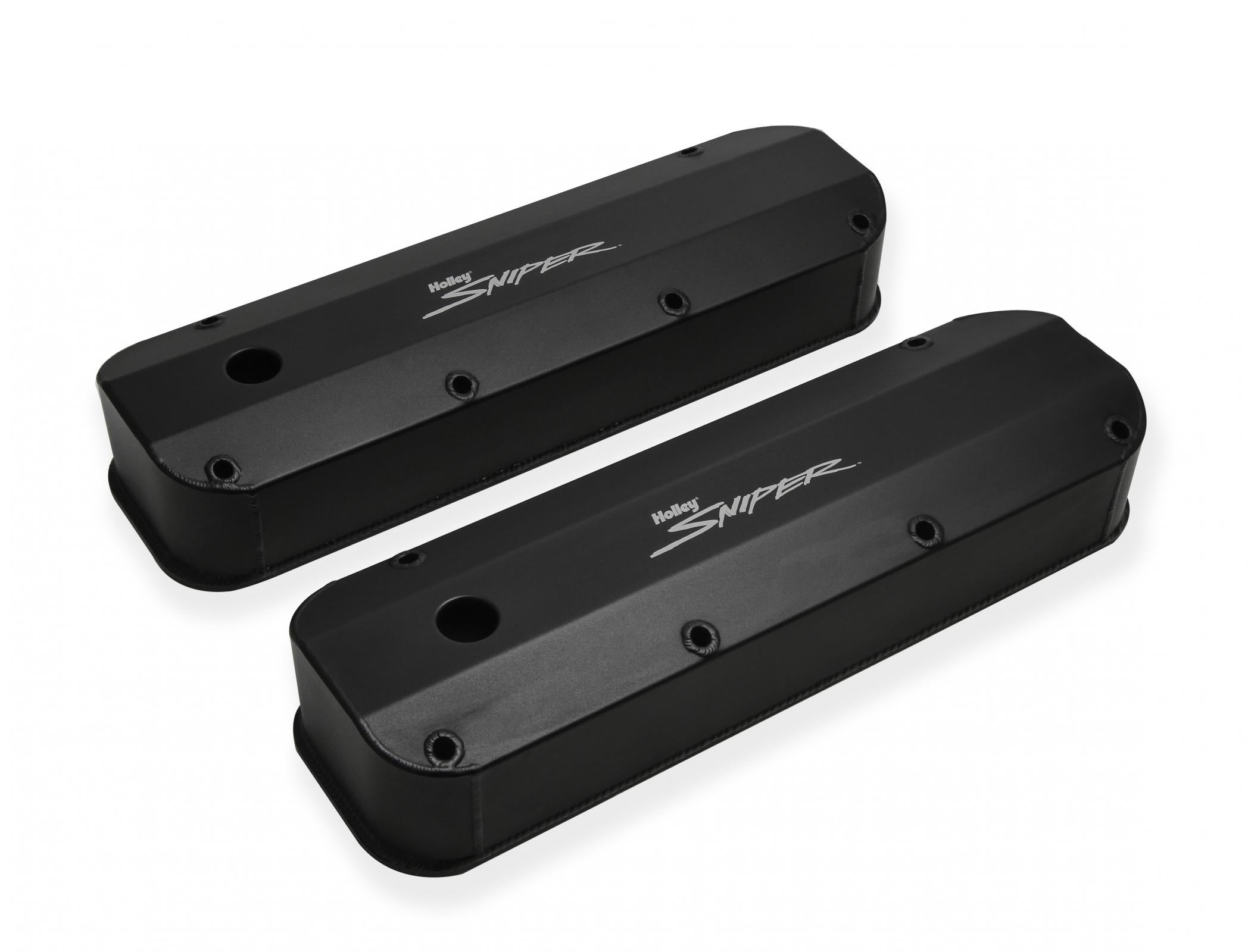 Valve Cover Fabricated Aluminum Ford Big Block Black Finish 1968-97 Ford Big Block 429-460 Cubic Inch Sniper EFI