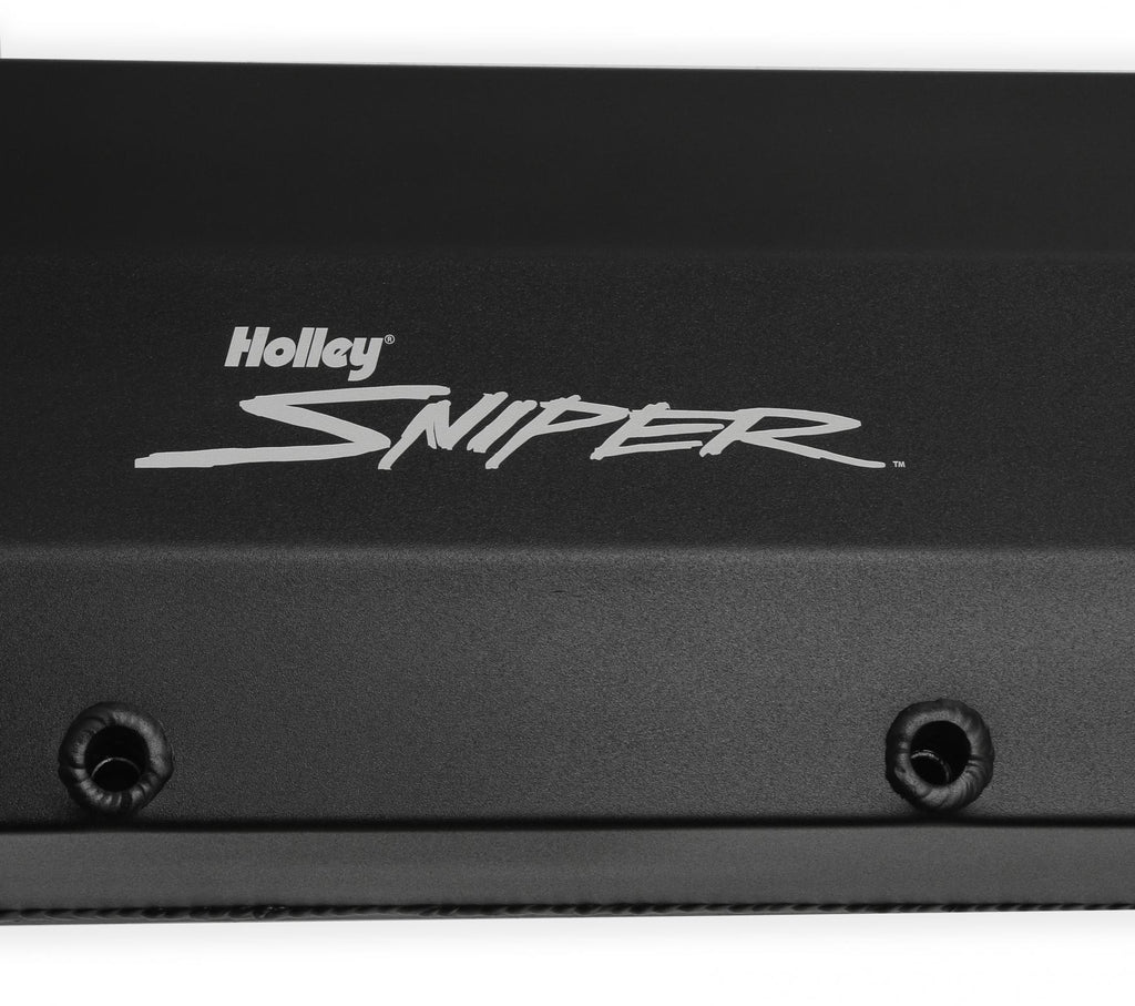 Valve Cover Fabricated Aluminum Ford Big Block Black Finish 1968-97 Ford Big Block 429-460 Cubic Inch Sniper EFI