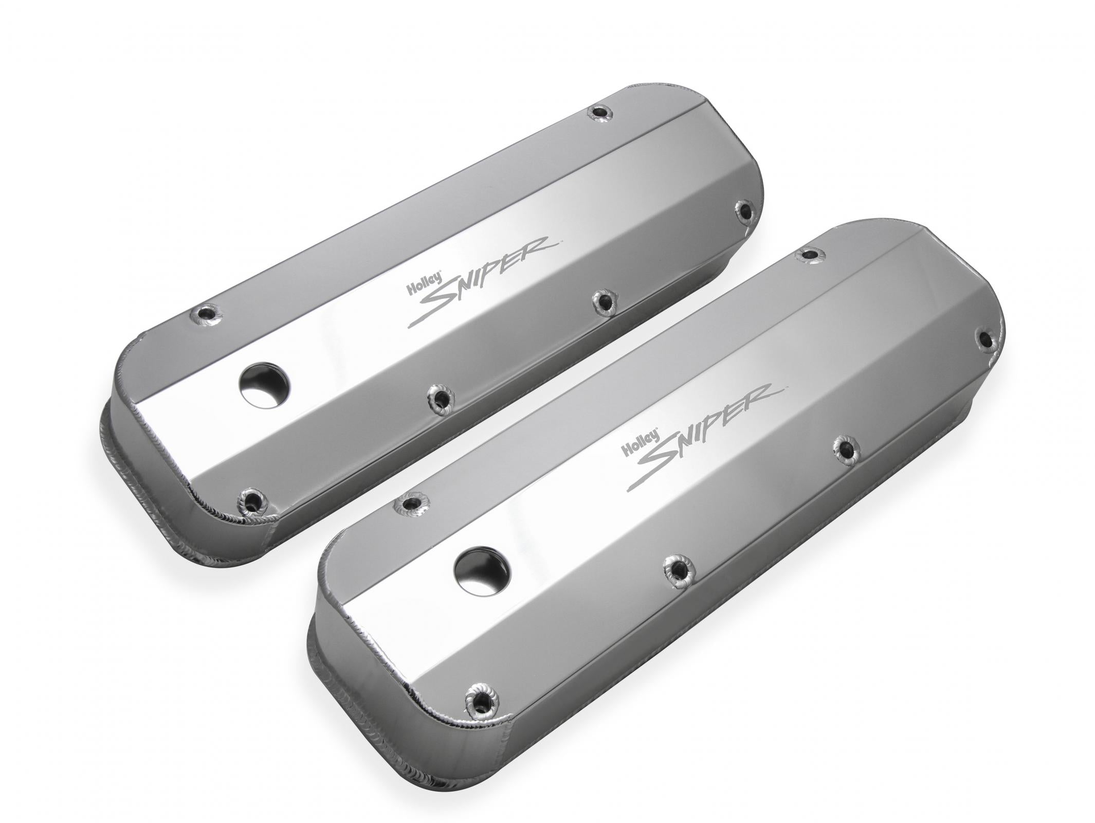 Valve Cover Fabricated Aluminum Ford Big Block Natural Anodized 1968-97 Ford Big Block 429-460 Cubic Inch Sniper EFI