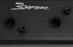 Valve Cover Fabricated Aluminum GM Ls Engines Satin Black GM Gen Iii/Iv Ls Engines Oem Ls Coil Stands Holley Logo Tig Welded Sniper EFI