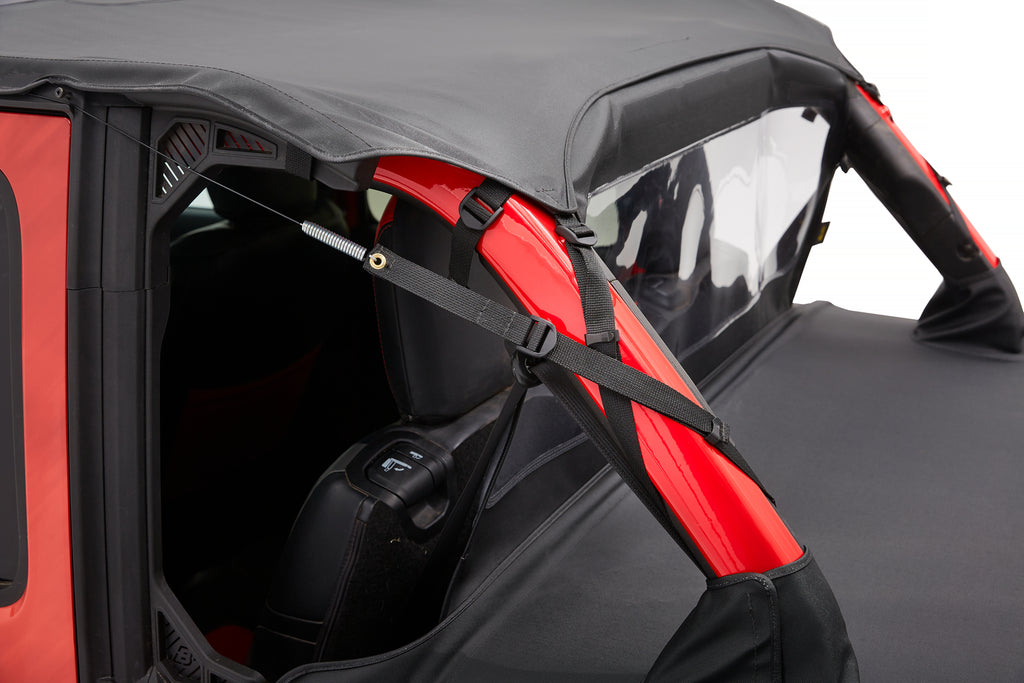 Cargo Deck Covers For Jeep 2018-2023 Wrangler JL 4 Door Factory Soft top Removed No Belt Rail Channels Black Diamond Bestop