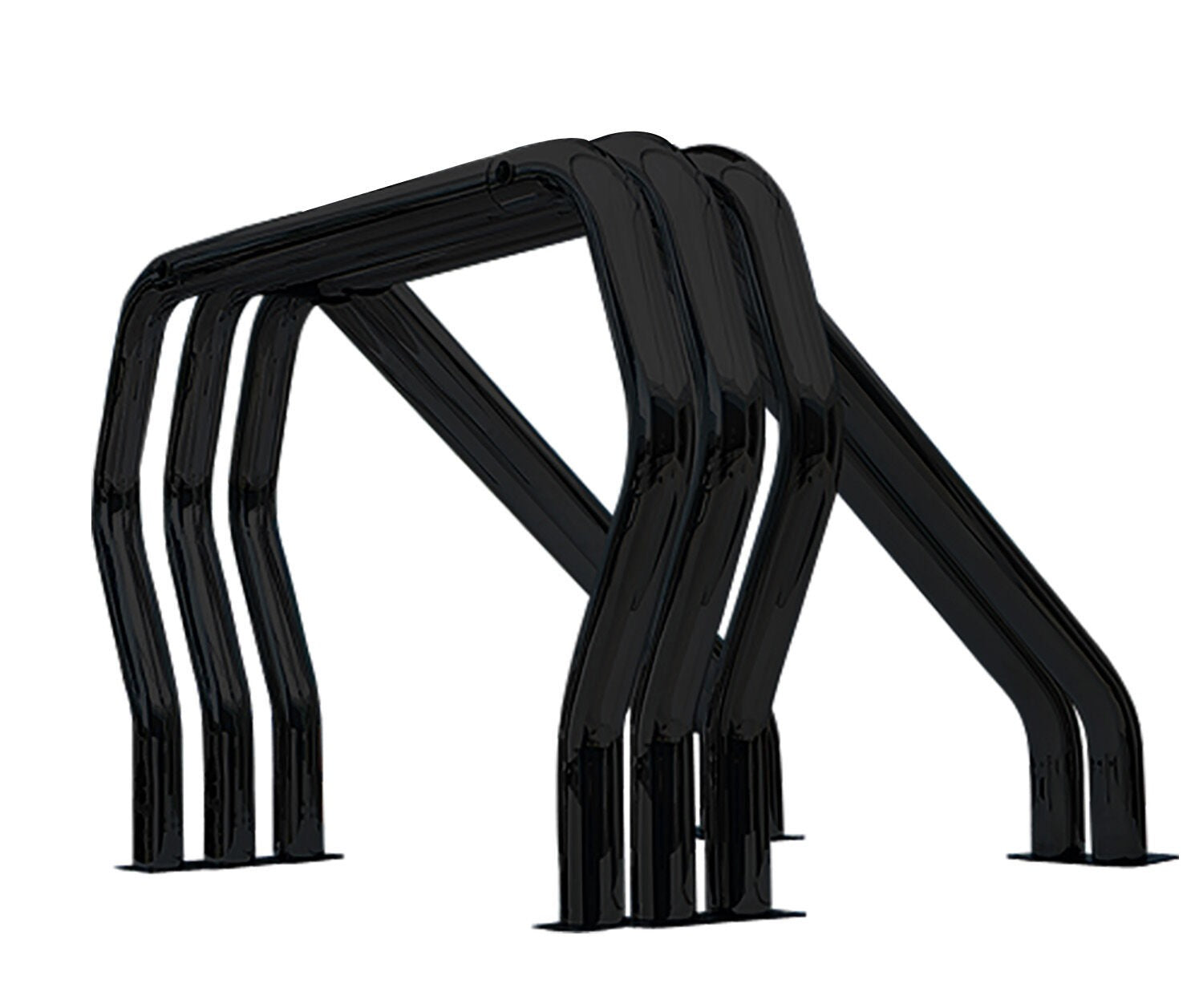 Triple Bar/Double Kicker (Between Wheel Wells) Black Powdercoat 1975-1983 Ford F-100 1975-1986 Chevrolet C10/C20/C30 Go Rhino