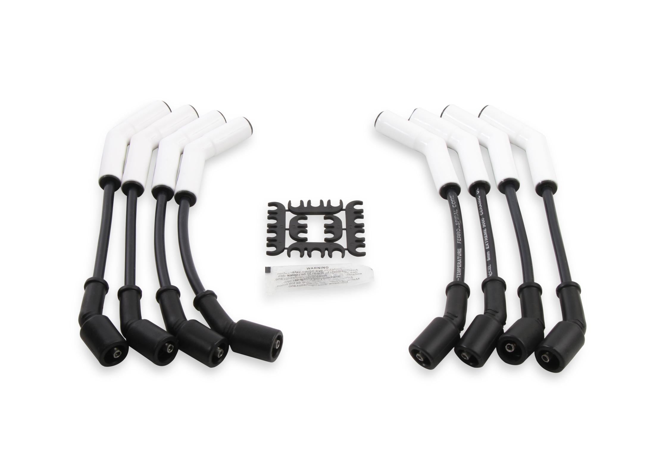 Spark Plug Wire Set Extreme 9000 Ceramic Boot Ls Terminals Ls3/Ls4/Ls7 This Custom Fit Extreme Heat Ceramic Boot Ferro-Spiral Core Spark Plug Wire Set Fits GM Gen 4 Ls3/Ls4/Ls7 Engines ACCEL