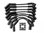 Spark Plug Wire Set Extreme 9000 Ceramic Boot Ls Terminals Ls3/Ls4/Ls7 Black Custom Fit Extreme Heat Black Ceramic Boot Ferro Spiral Core Spark Plug Wire Set ACCEL