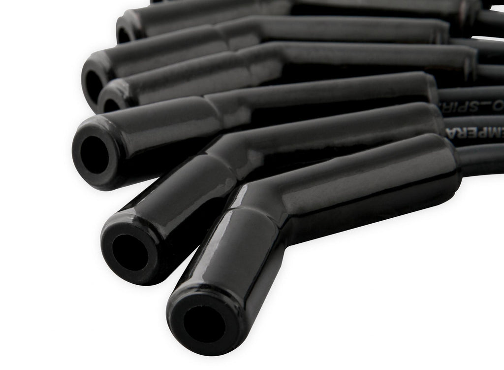 Spark Plug Wire Set Extreme 9000 Ceramic Boot Ls Terminals Ls3/Ls4/Ls7 Black Custom Fit Extreme Heat Black Ceramic Boot Ferro Spiral Core Spark Plug Wire Set ACCEL