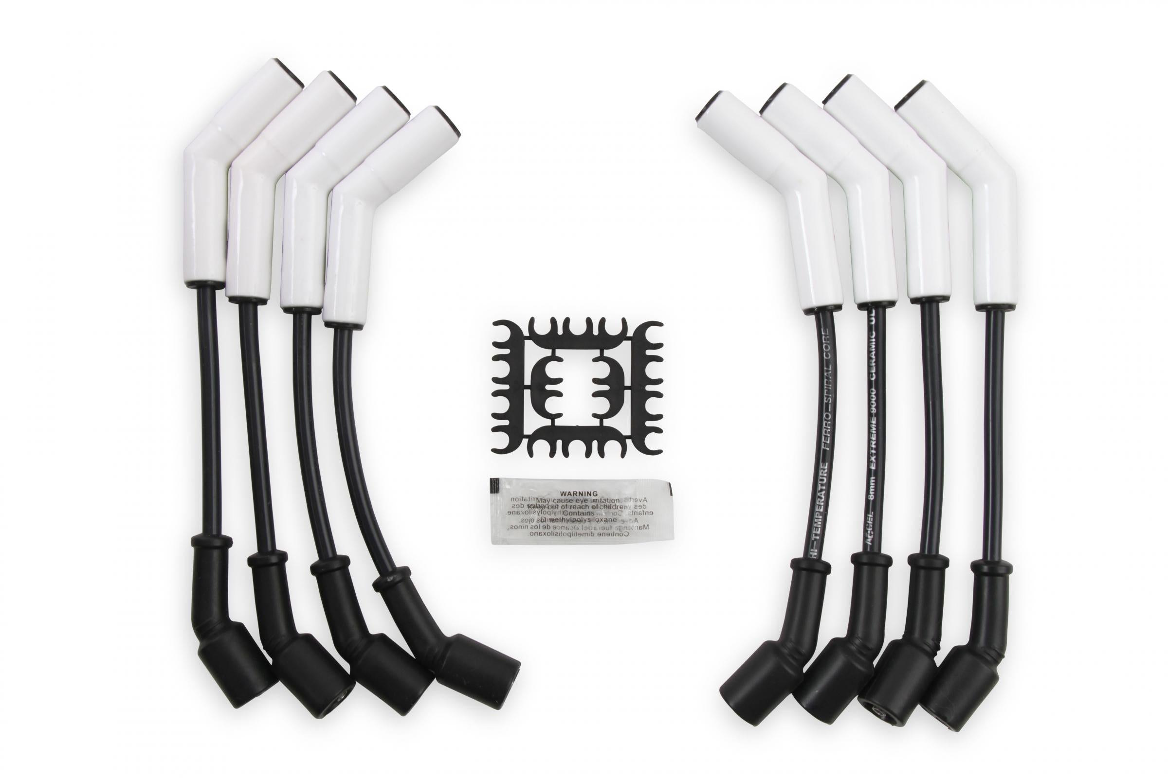 Spark Plug Wire Set Extreme 9000 Ceramic Boot Ls Terminals Ls3/Ls4/Ls7 This Custom Fit Extreme Heat Ceramic Boot Ferro-Spiral Core Spark Plug Wire Set Fits GM Gen 4 Ls3/Ls4/Ls7 Engines ACCEL