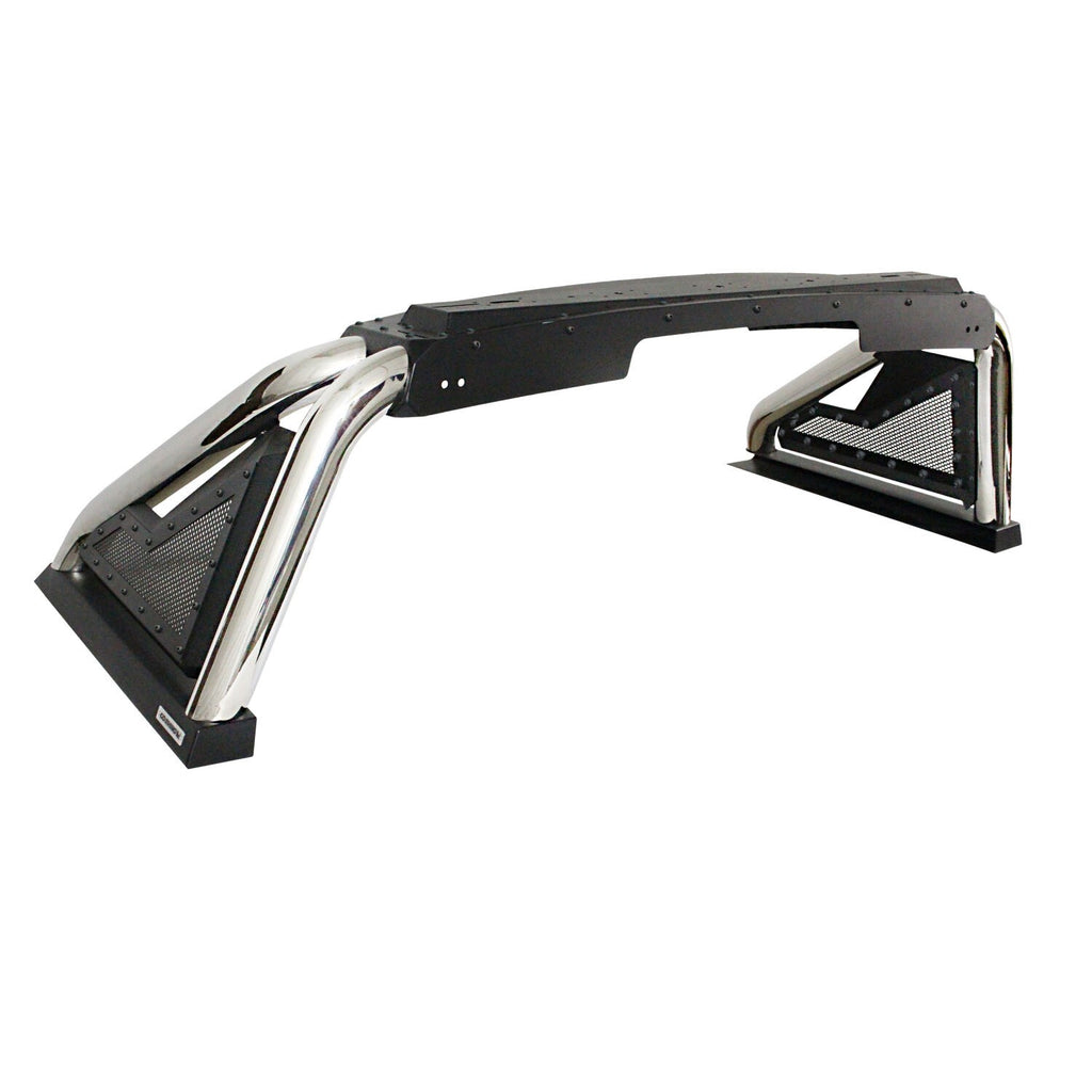 Sport Bar 2.0 with Power Actuated Retractable Light Mount Polished Stainless Steel 2007-2021 Toyota Tundra 2009-2026 Dodge Ram 1500/2500/3500 Go Rhino