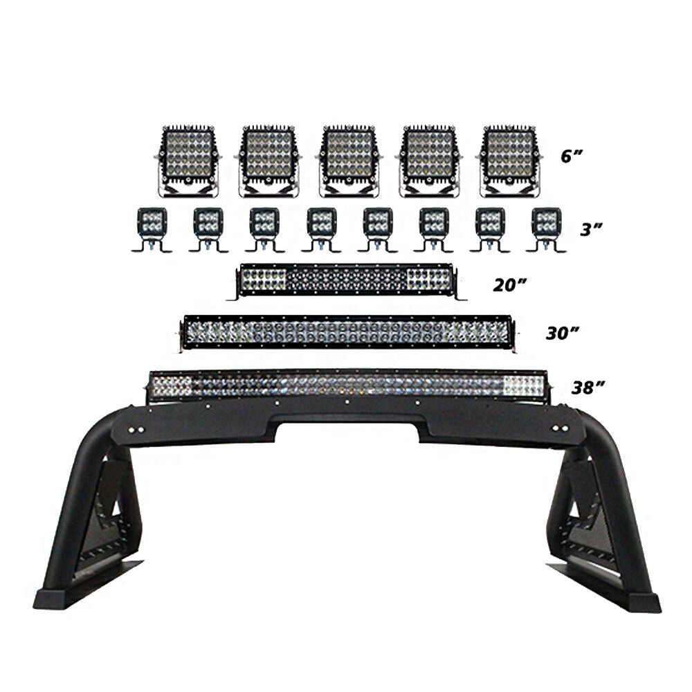 Sport Bar 2.0 with Power Actuated Retractable Light Mount Textured Black 2015-2026 Colorado/Canyon 2016-2026 Toyota Tacoma Go Rhino