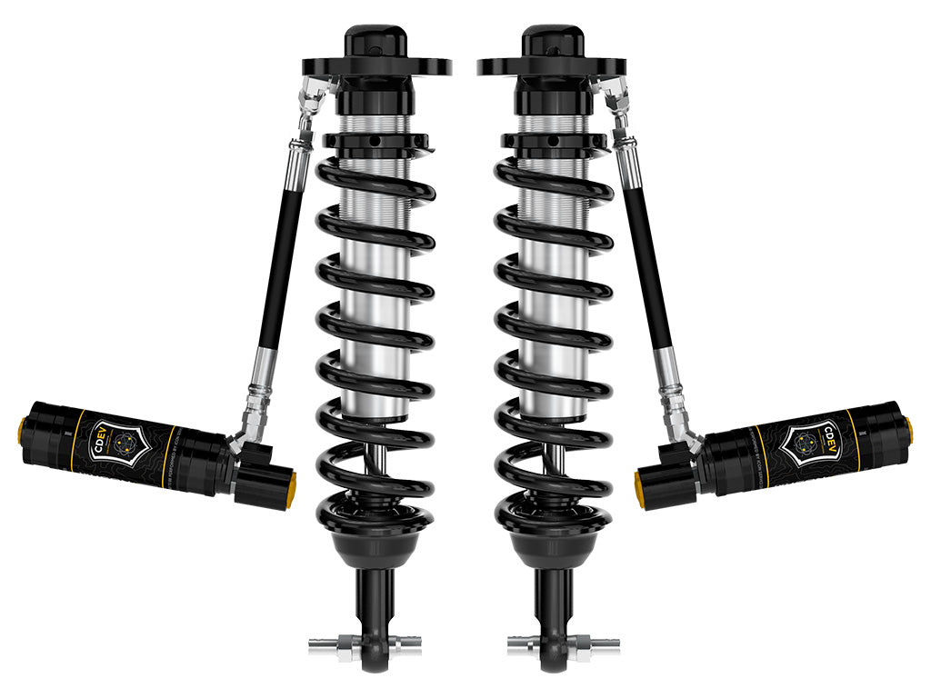 2021-2023 Ford F-150 2WD 0-3 Inch Lift Front V.S. 2.5 Series Coilovers Remote Reservoir W/ CDEV Pair Icon Vehicle Dynamics