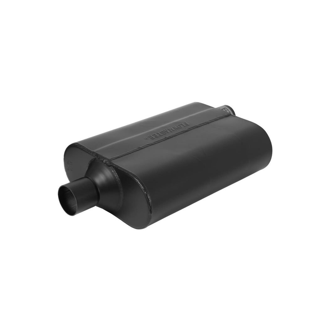 40 Series Delta Flow Chambered Muffler 40 Delta Flow 2.00 Offset In 2.00 Center Out Aggressive Sound Flowmaster