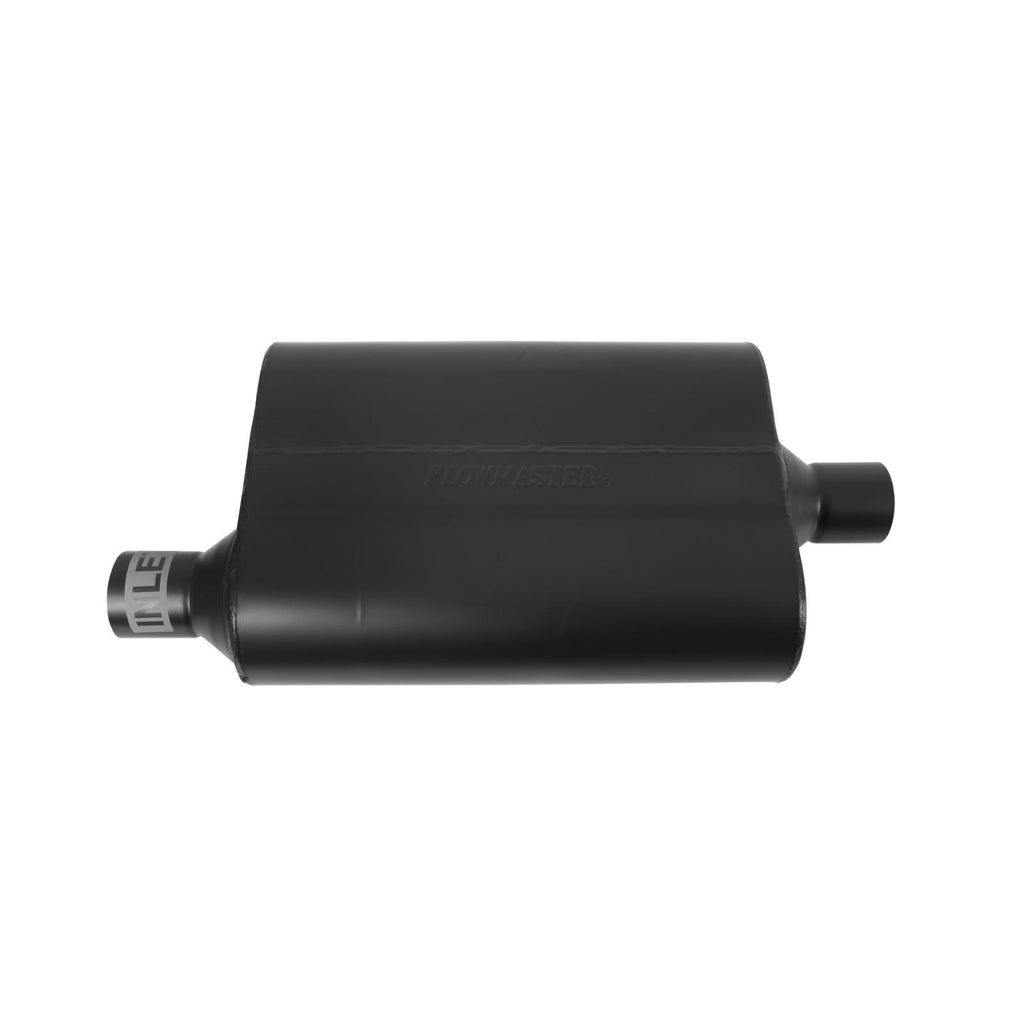 40 Series Delta Flow Chambered Muffler 40 Delta Flow 2.00 Offset In 2.00 Center Out Aggressive Sound Flowmaster